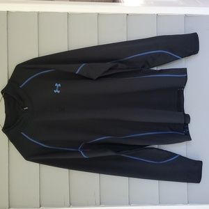 Mens Under Armour cold gear half zip shirt size XL